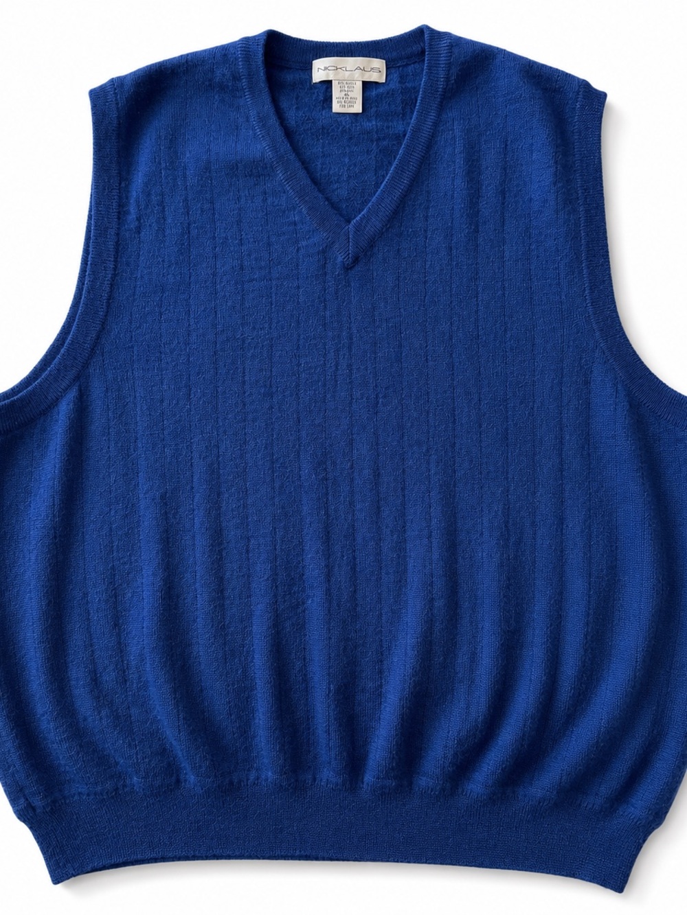 Nicklaus Alpaca Wool Sweater Vest XL Blue V-Neck Made in Peru

⸻